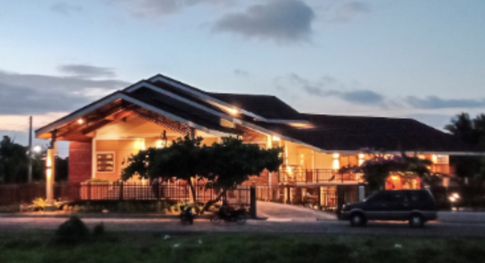 Golden hour glow – where cozy lights meet tranquil evenings.